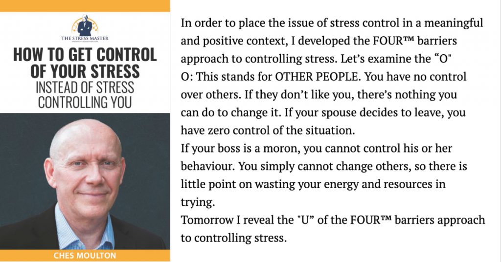 Barriers to Stress Control: 2 of 4 1